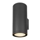 SLV Enola Up/Down Wandlamp Aluminium Grijs Rond 55W 6000lm - 930-940 CCT | Buitenverlichting - IP65 - Beste Kleurweergave